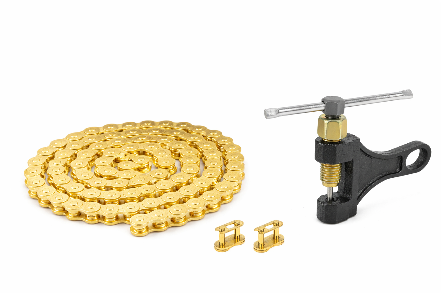 Tuttio Soleil 01 | Yozma | Strike shadow Gold Chain Upgrade – Heavy Duty 420 E-Bike Chain (116 Links)